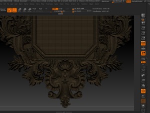 mirror classical carved frame 3Dプリントモデル