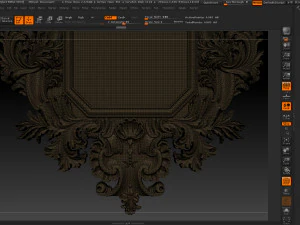mirror classical carved frame 3D Print Model