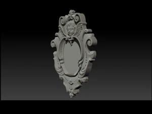 mirror frame 3d - cnc machine - 3d cnc - 3d cnc 3D Print Model