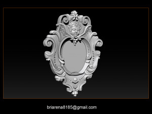 mirror frame 3d - cnc machine - 3d cnc - 3d cnc 3D 打印模型