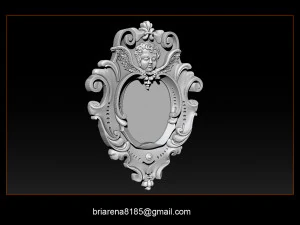 mirror frame 3d - cnc machine - 3d cnc - 3d cnc 3D Print Model