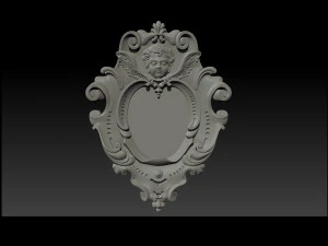 mirror frame 3d - cnc machine - 3d cnc - 3d cnc 3D Print Model