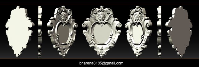 mirror frame 3d - cnc machine - 3d cnc - 3d cnc 3D 打印模型 .c4d .max .obj .3ds .fbx .stl .blend 