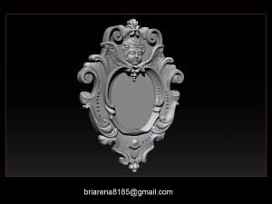 mirror frame 3d - cnc machine - 3d cnc - 3d cnc 3D 打印模型