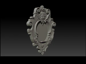 mirror frame 3d - cnc machine - 3d cnc - 3d cnc 3D Print Model