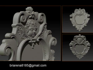 mirror frame 3d - cnc machine - 3d cnc - 3d cnc 3D Print Model