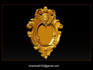 mirror frame 3d - cnc machine - 3d cnc - 3d cnc 3D Print Model