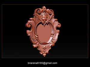 mirror frame 3d - cnc machine - 3d cnc - 3d cnc 3D Print Model