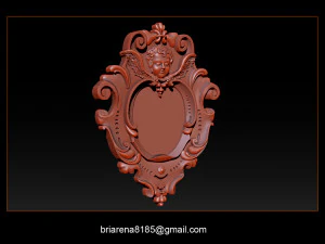 mirror frame 3d - cnc machine - 3d cnc - 3d cnc 3D Print Model