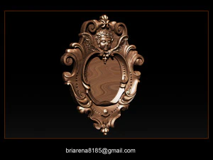 mirror frame 3d - cnc machine - 3d cnc - 3d cnc 3D Print Model