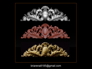 baroque ornaments model 3D Print Model
