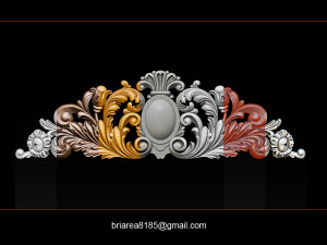 baroque ornaments model 3D Принт Модель