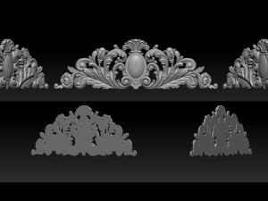 baroque ornaments model 3D Принт Модель