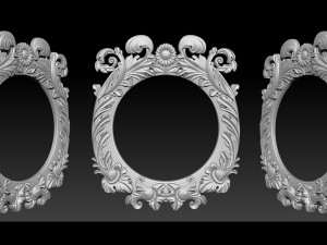 classical nameplate frame - mirror Modelo de impresión 3D