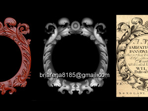 classical nameplate frame - mirror Modelo de impresión 3D