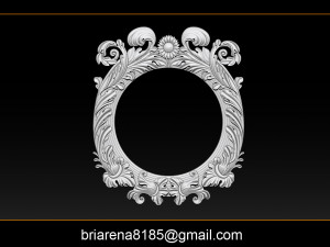 classical nameplate frame - mirror Modelo de impresión 3D