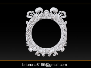 classical nameplate frame - mirror Modelo de impresión 3D
