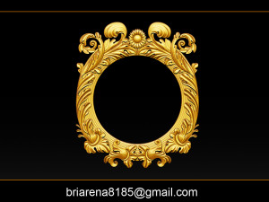 classical nameplate frame - mirror Modelo de impresión 3D