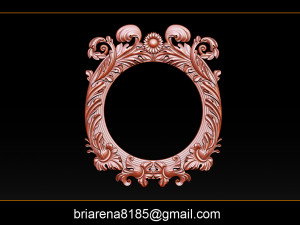 classical nameplate frame - mirror Modelo de impresión 3D