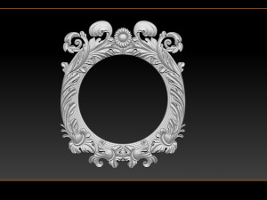 classical nameplate frame - mirror Modelo de impresión 3D