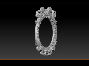 classical nameplate frame - mirror Modelo de impresión 3D