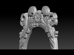 classical nameplate frame - mirror Modelo de impresión 3D
