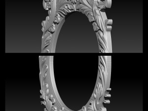 classical nameplate frame - mirror Modelo de impresión 3D