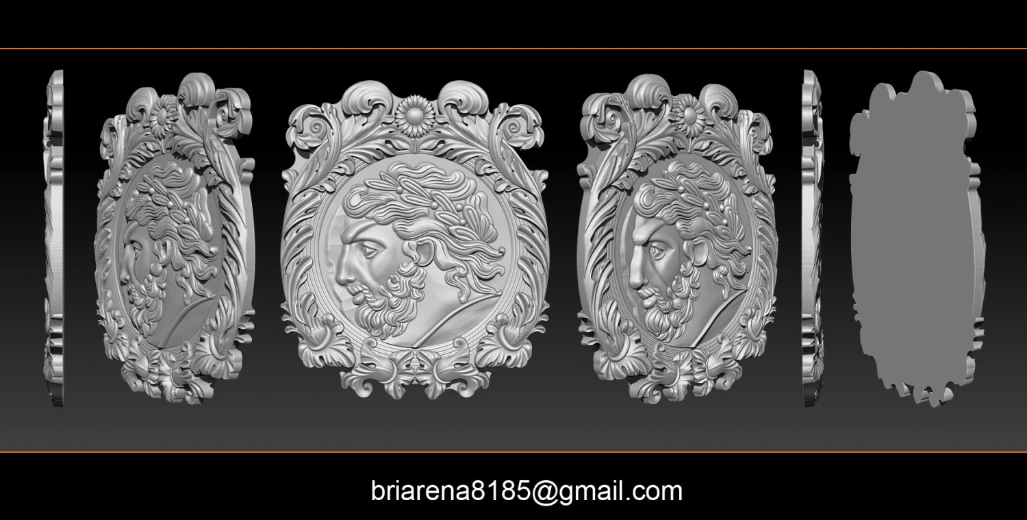 romancoin frame 3D Print Model .c4d .max .obj .3ds .fbx .stl .blend 