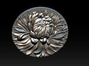 chrysanthemum pendant jewelry 3Dプリントモデル