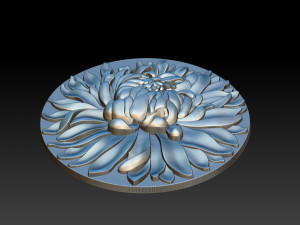 chrysanthemum pendant jewelry 3Dプリントモデル