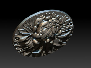 chrysanthemum pendant jewelry 3Dプリントモデル