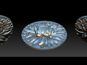 chrysanthemum pendant jewelry 3Dプリントモデル