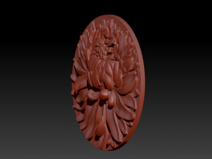 chrysanthemum pendant jewelry 3Dプリントモデル