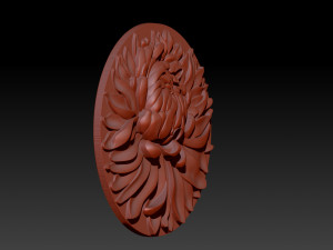 chrysanthemum pendant jewelry 3Dプリントモデル