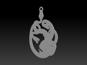 gorgon medusa pendant Model do druku 3D