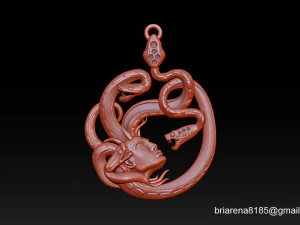 gorgon medusa pendant 3D Print Model