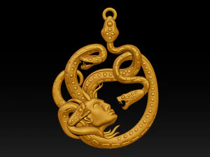 gorgon medusa pendant 3D Print Model