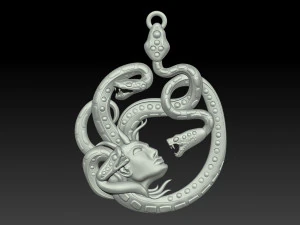 gorgon medusa pendant 3D Print Model