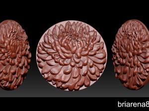 chrysanthemum flower necklace 3D Print Model