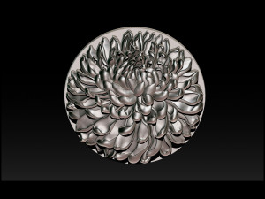 chrysanthemum flower necklace Model do druku 3D