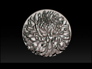 chrysanthemum flower necklace 3D Print Model