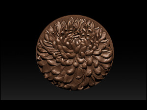 chrysanthemum flower necklace Model do druku 3D
