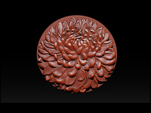 chrysanthemum flower necklace Model do druku 3D