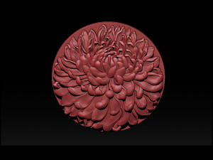 chrysanthemum flower necklace Model do druku 3D