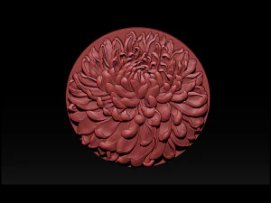 chrysanthemum flower necklace 3D Print Model