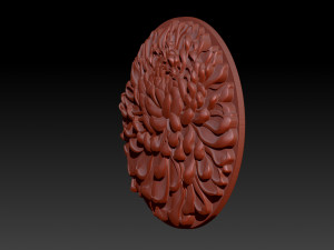 chrysanthemum flower necklace Model do druku 3D