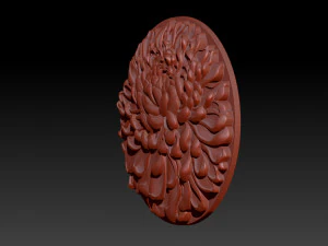 chrysanthemum flower necklace 3D Print Model
