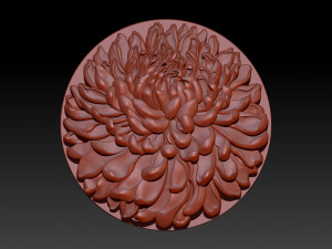 chrysanthemum flower necklace Model do druku 3D