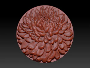 chrysanthemum flower necklace 3D Print Model