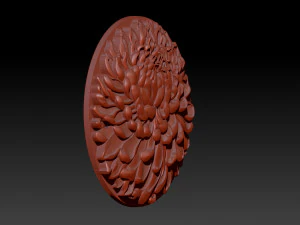 chrysanthemum flower necklace 3D Print Model